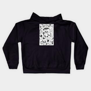 Cactus-Doodle Kids Hoodie